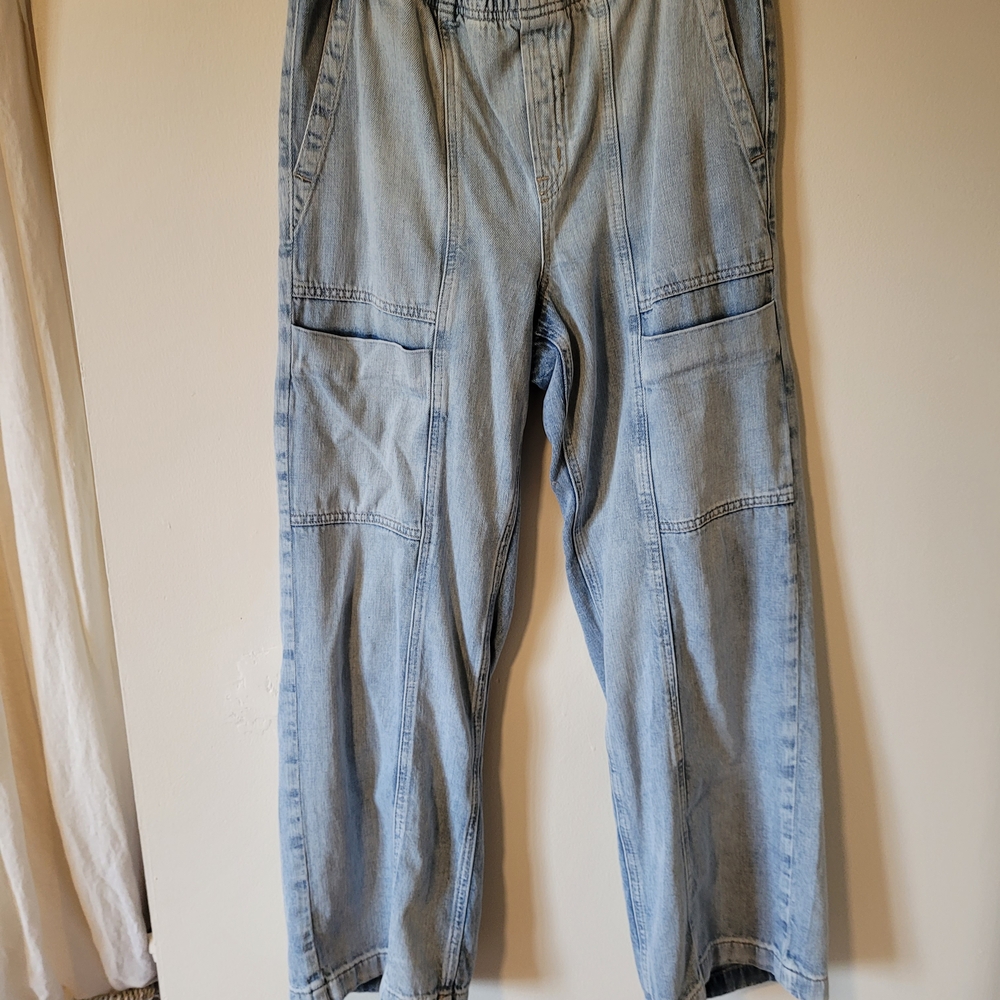GAP High Rise Wide-Leg Denim Pants Medium